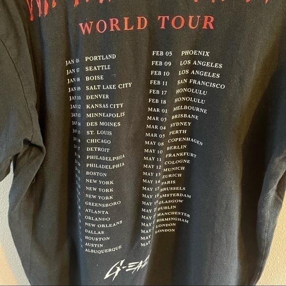 G-Eazy When it’s Dark Out world tour T-shirt size medium mens - Picture 4 of 8